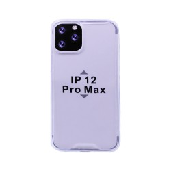 Silicone Hard Corners Case for Apple iPhone 12 Pro Max Transparent Silicone Hard Corners Case for Apple iPhone 12 Pro Max Transparent